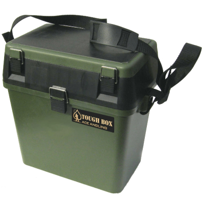 Fishing-Tackle-Seat-Box-Includes-Padded-Strap-&-Seat-Pad-Very-Strong-Freepost